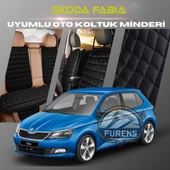 Skoda Fabia Siyah Renk Tay Tüyü Cepli & Terletmez Sırtlı Oto Koltuk Minder Seti - Koltuk Koruma Kılıfı (ÖN & ARKA TAM SET) thumbnail 1