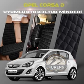 Opel Corsa D Siyah Renk Tay Tüyü Cepli & Terletmez Sırtlı Oto Koltuk Minder Seti - Koltuk Koruma Kılıfı (ÖN & ARKA TAM SET) thumbnail 1