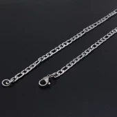 Çelik Zincir 316L Figaro Model 3.5 MM 60 CM ZN-205 thumbnail 4
