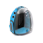 Cattie Yeni Şeffaf Taşıma Sırt Çantası Mavi 25X30X40 CM thumbnail 1