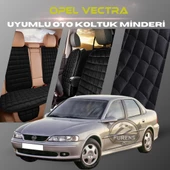 Opel Vectra Siyah Renk Tay Tüyü Cepli & Terletmez Sırtlı Oto Koltuk Minder Seti - Koltuk Koruma Kılıfı (ÖN & ARKA TAM SET) thumbnail 1