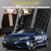 Mercedes A180 Siyah Renk Tay Tüyü Cepli & Terletmez Sırtlı Oto Koltuk Minder Seti - Koltuk Koruma Kılıfı (ÖN & ARKA TAM SET) thumbnail 1