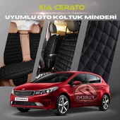 Kia Cerato Siyah Renk Tay Tüyü Cepli & Terletmez Sırtlı Oto Koltuk Minder Seti - Koltuk Koruma Kılıfı (ÖN & ARKA TAM SET) thumbnail 1