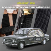 Murat 124 Siyah Renk Tay Tüyü Cepli & Terletmez Sırtlı Oto Koltuk Minder Seti - Koltuk Koruma Kılıfı (ÖN & ARKA TAM SET) thumbnail 1
