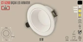 Cata 8 Watt Üç Renk Başak Spot Ct-5260 - 2