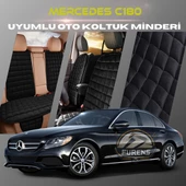 Mercedes C180 Siyah Renk Tay Tüyü Cepli & Terletmez Sırtlı Oto Koltuk Minder Seti - Koltuk Koruma Kılıfı (ÖN & ARKA TAM SET) thumbnail 1