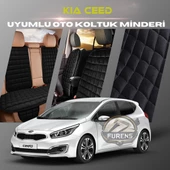Kia Ceed Siyah Renk Tay Tüyü Cepli & Terletmez Sırtlı Oto Koltuk Minder Seti - Koltuk Koruma Kılıfı (ÖN & ARKA TAM SET) thumbnail 1