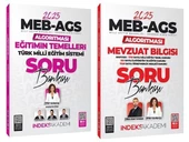 İndeks Akademi 2025 MEB-AGS Algoritması Eğitimin Temelleri + Mevzuat Bilgisi Soru Bankası 2 li Set - 1