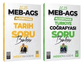 İndeks Akademi 2025 MEB-AGS Algoritması Tarih+Türkiye Coğrafyası Soru Bankası 2 li Set - 1