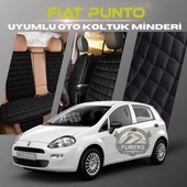 Fiat Punto Siyah Renk Tay Tüyü Cepli & Terletmez Sırtlı Oto Koltuk Minder Seti - Koltuk Koruma Kılıfı (ÖN & ARKA TAM SET) thumbnail 1