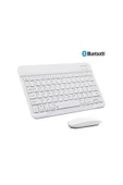 Ozaki Kablosuz Bluetooth Şarjlı Tablet Telefon Pc Uyumlu Klavye Mause Seti Ultra İnce Taşınabilir - 1