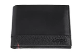 Zippo RFID Bloklamalı Nappa Deri Tri-Fold Cüzdan - Siyah - 1