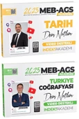 İndeks Akademi 2025 MEB-AGS Akademisi Tarih+Türkiye Coğrafyası Ders Notları 2 li Set - 1