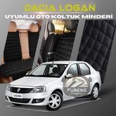 Dacia Logan Siyah Renk Tay Tüyü Cepli & Terletmez Sırtlı Oto Koltuk Minder Seti - Koltuk Koruma Kılıfı (ÖN & ARKA TAM SET) thumbnail 1