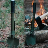 Orcamp OUT-4100 Katlanabilir Metal Kazma Kürek Seti - Pusula - Testere - Şişe Açacağı ( Açık hali 41,5 cm) - 4