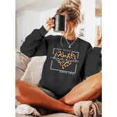 Lucky Life Kadın Uzun Kollu Bisiklet Yaka Desenli Viskon Iki Iplik Bluz - 2