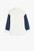 Koton Kız Çocuk Sweatshirt Dik Yaka Yarım Fermuarlı Şehir Baskılı Uzun Kollu - 6