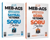 İndeks Akademi 2025 MEB-AGS Algoritması Sözel+Sayısal Yetenek Soru Bankası 2 li Set - Berk Ekici, Metin Şimşek İndeks Akademi Yayıncılık - 1