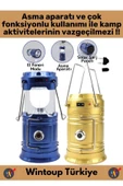 Kompakt Enerji Tasarruflu Asma Aparatlı Güneş Enerjili Çok Fonksiyonlu Outdoor Kamp Feneri El Feneri - 4