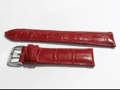 Fado&Her Saate Uyumlu Hakiki  Dana  Derisi  Saat Kordonu 20   mm ( 126 ) kırmızı thumbnail 2
