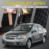 Chevrolet Aveo Siyah Renk Tay Tüyü Cepli & Terletmez Sırtlı Oto Koltuk Minder Seti - Koltuk Koruma Kılıfı (ÖN & ARKA TAM SET) thumbnail 1