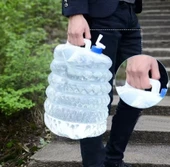 Katlanır  Su Bidonu 15Litre Katlanabilir Musluklu Su Bidonu ( YER KAPLAMAZ ) - 6