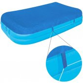 POMPA+ÖRTÜ Seçenekli,Bestway 12819 Şişme Aile Havuz 211x132x46cm - 8