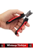 Premium Yüksek Kaliteli Güvenlik Kelepçeli Asmalı Petshop Evcil Hayvan Pet Kedi Köpek Tırnak Makası - 4