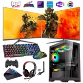 i5 14400F 16GB DDR4 512GB m2 12GB ARC B580 Çift 24" Monitörlü Oyun Bilgisayarı (Gaming SET) thumbnail 1