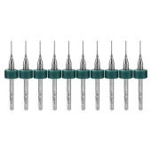 Pcb Matkap Ucu 0.6 mm Tungsten Mikro Karbür 10lu 18 Shank Spiral Flüt - 1