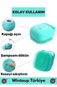 Özel Yumuşak Cilde Zararsız Masaj Etkili Şampuan Hazneli Evcil Hayvan Kedi Köpek Banyo Yıkama Kesesi - 5