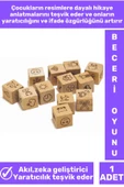 Özel Seri El Göz Koordinasyonu Görsel Algı Geliştirici Eğlenceli Eğitici HAYDİ ANLAT HİKAYE KÜPLERİ thumbnail 2