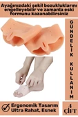 Premium Bunyon Ayak Baş Parmak Kemik Koruyucu Silikon Makaralı Ayak Parmak Ayırıcı Düzeltici 4 Çift - 2