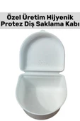 Yüksek Kaliteli Koku Bakteri Oluşumu Önleyici Delikli Kapak Hijyenik Protez Diş Saklama Kabı 1 Adet - 1