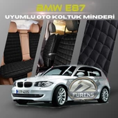 Bmw E87 Siyah Renk Tay Tüyü Cepli & Terletmez Sırtlı Oto Koltuk Minder Seti - Koltuk Koruma Kılıfı (ÖN & ARKA TAM SET) thumbnail 1