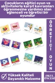 Preschool Eğitici Öğretici Zeka Dil Bilgisi Geliştirici Okul Öncesi Eğlenceli ZIT KAVRAMLAR - 2
