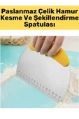 Premium Yüksek Kaliteli Paslanmaz Çelik Ölçü Çizelgeli Hamur Kesme Şekillendirme Spatulası - 1