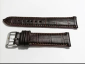 Fado&Her Saate Uyumlu Hakiki  Dana  Derisi  Saat Kordonu 20   mm ( 128 )  kahverengi thumbnail 4