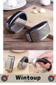 Premium Yüksek Kaliteli Garlic Press Rahat Tutuş Gondol Tasarım Çelik Yeni Nesil Sarımsak Rendesi - 3