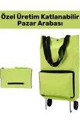 Premium Seri Yüksek Kaliteli Kompakt Katlanabilir Omuz Çantası Tasarımlı Su Geçirmez Pazar Arabası - 1