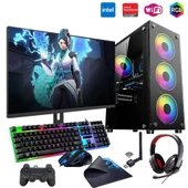 iNTEL i5 4N 8GB Ram 480GB SSD 4GB RX550 24" Monitörlü Oyun Bilgisayarı (Gaming SET) thumbnail 1