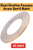 Yüksek Kaliteli Kendinden Yapışkanlı Duvar Karo Zemin 5 MtX0.5 Cm Gold Fayans Arası Şerit Bant 10 Ad - 1