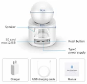 MPIA Aya Görüntülü Görüşme Özellikli 3MP Wifi İp Kamera Türkçe Uygulama - 8