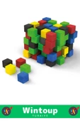 Özel Seri El Göz Koordinasyon Beceri Görsel Zeka Geliştirici Eğlenceli AHŞAP BİRİM KÜPLERİ 100 PARÇA thumbnail 4