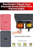 Özel BPA Free Isıya Dayanıklı Kolay Temizlenir Airfryer Fırın Esnek Silikon Pişirme Kağıdı 3 Adet - 1