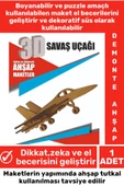 Özel 3D Görsel Zeka Geliştirici Boyanabilir Çocuk Yetişkin Puzzle Dekoratif Demonte Ahşap Oyun Maket - 1