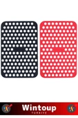 Özel BPA Free Isıya Dayanıklı Kolay Temizlenir Airfryer Fırın Esnek Silikon Pişirme Kağıdı 3 Adet - 3