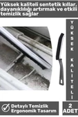 Yüksek Kaliteli Derz İnce Ergonomik Mutfak Banyo Lavabo Otomobil Detaylı Temizlik Fırçası 2 Adet - 2