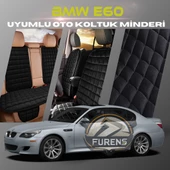 Bmw E60 Siyah Renk Tay Tüyü Cepli & Terletmez Sırtlı Oto Koltuk Minder Seti - Koltuk Koruma Kılıfı (ÖN & ARKA TAM SET) thumbnail 1