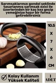 Premium Yüksek Kaliteli Garlic Press Rahat Tutuş Gondol Tasarım Çelik Yeni Nesil Sarımsak Rendesi - 2